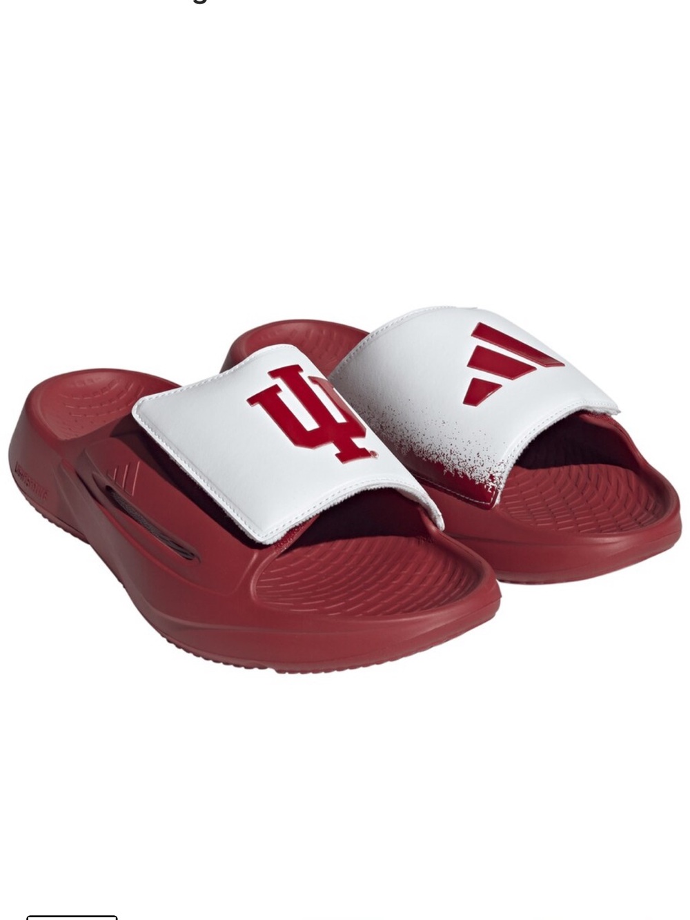 NWT Indiana Hoosiers adidas Unisex Lightblaze Slides, Crimson, Men’s 7/Women’s 8